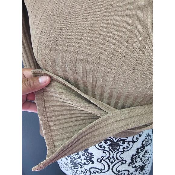 Women's Madewell Long Sleeve Blouse Stripes Size Small Brown Form Fitting - Picture 11 of 12